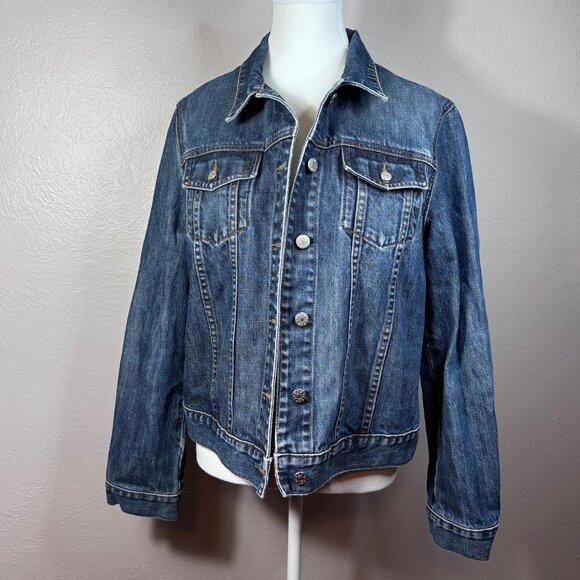 J. Crew Classic Denim Jacket 100% Cotton - Picture 2 of 7